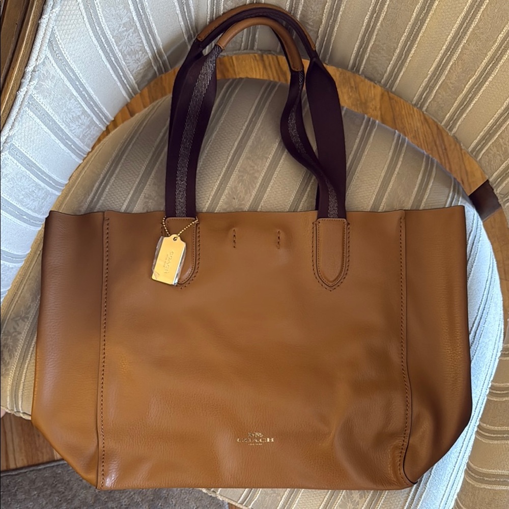 Coach Brown Leather Tote Bag